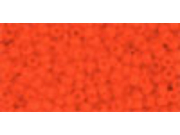 TOHO Glass Seed Bead, Size 11, 2.1mm, Opaque-Frosted Sunset Orange (Tube)