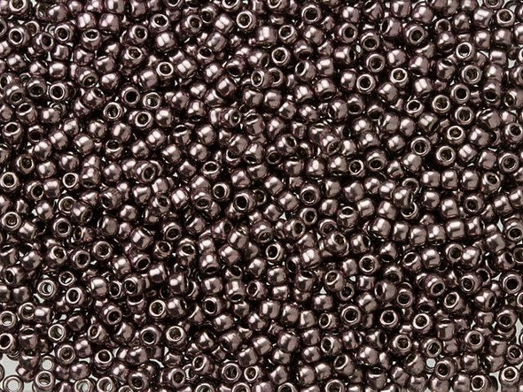 TOHO Glass Seed Bead, Size 11, 2.1mm, Galvanized Dk Lavender (Tube)