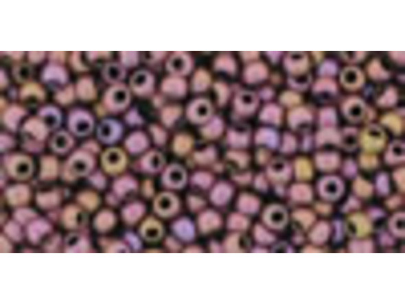 TOHO Glass Seed Bead, Size 11, 2.1mm, Matte-Color Mauve Mocha (Tube)