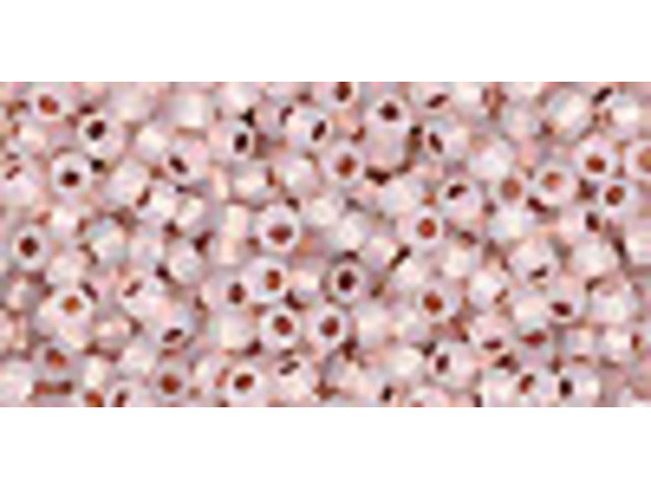TOHO Glass Seed Bead, Size 11, 2.1mm, Copper-Lined Alabaster (Tube)