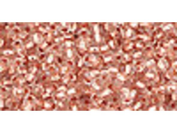 TOHO Glass Seed Bead, Size 11, 2.1mm, Copper-Lined Crystal (Tube)