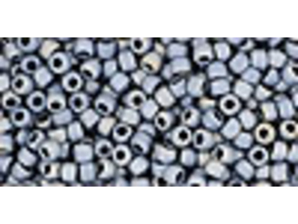 TOHO Glass Seed Bead, Size 11, 2.1mm, Matte-Color Gun Metal (Tube)