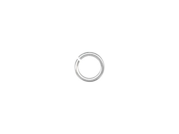 Silver Plated Jump Ring, Round, 5mm (ounce)