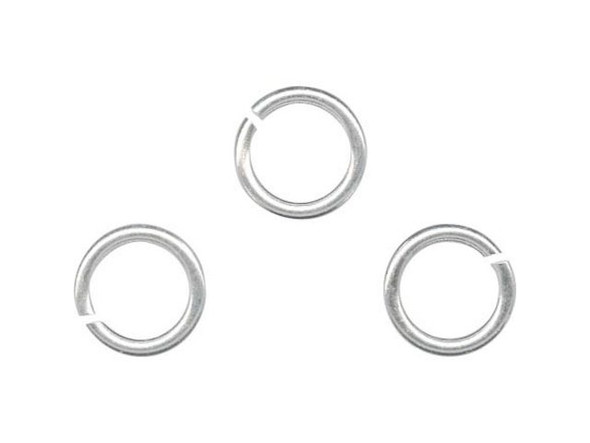 Silver Plated Jump Ring, Round, 5mm (ounce)