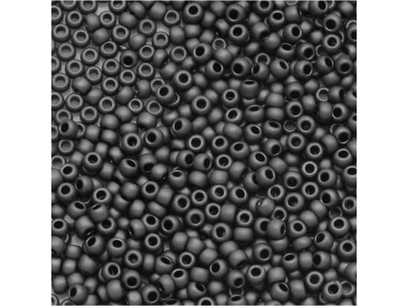 TOHO Glass Seed Bead, Size 11, 2.1mm, Matte-Color Opaque Gray (Tube)