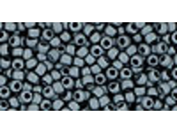 TOHO Glass Seed Bead, Size 11, 2.1mm, Matte-Color Opaque Gray (Tube)