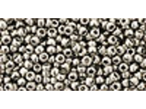 TOHO Glass Seed Bead, Size 11, 2.1mm, Nickel (Tube)