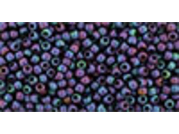 TOHO Glass Seed Bead, Size 11, 2.1mm, Matte-Color Iris - Blue (Tube)