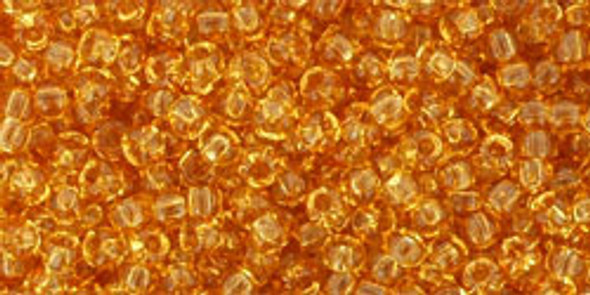 TOHO Glass Seed Bead, Size 11, 2.1mm, Lt Topaz (tube)