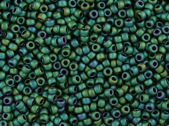 TOHO Glass Seed Bead, Size 11, 2.1mm, Matte-Color Aquarius (Tube)