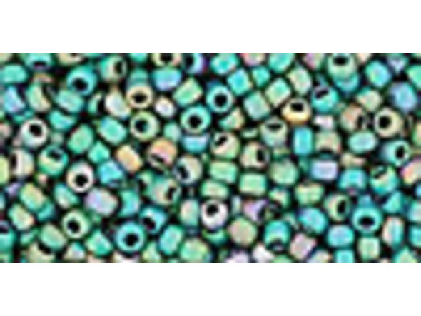 TOHO Glass Seed Bead, Size 11, 2.1mm, Matte-Color Aquarius (Tube)