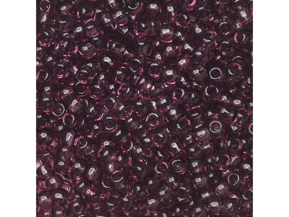 TOHO Glass Seed Bead, Size 11, 2.1mm, Transparent Med Amethyst (Tube)