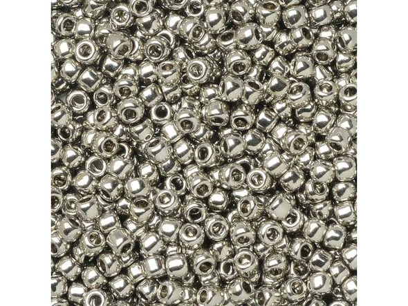 TOHO Glass Seed Bead, Size 11, 2.1mm, Olympic Silver (Tube)