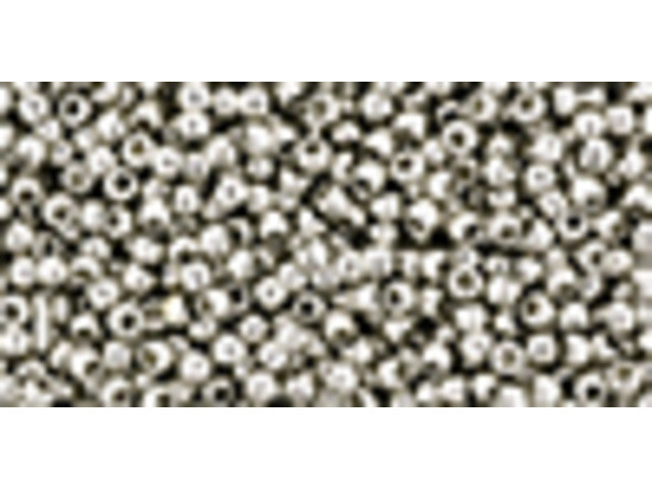 TOHO Glass Seed Bead, Size 11, 2.1mm, Olympic Silver (Tube)