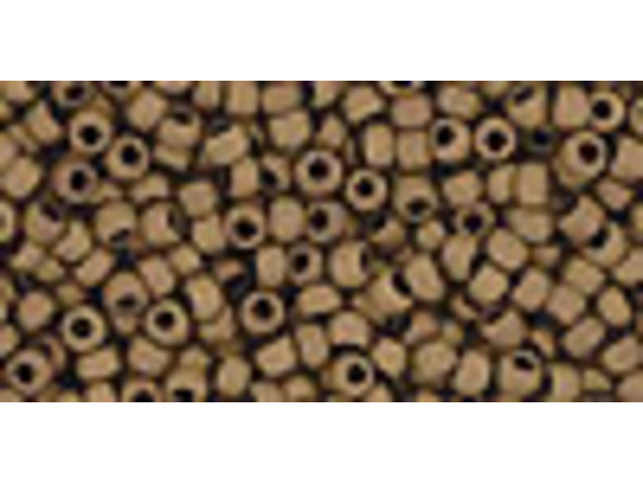 TOHO Glass Seed Bead, Size 11, 2.1mm, Matte-Color Dk Copper (Tube)