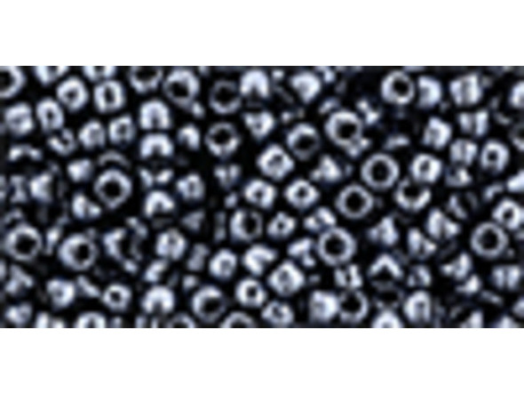 TOHO Glass Seed Bead, Size 11, 2.1mm, Metallic Hematite (Tube)