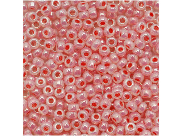 TOHO Glass Seed Bead, Size 11, 2.1mm, Ceylon Tomato Soup (Tube)