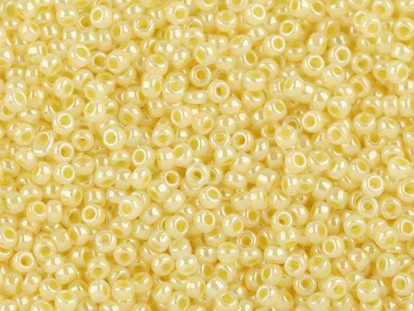 TOHO Glass Seed Bead, Size 11, 2.1mm, Ceylon Lemon Chiffon (Tube)