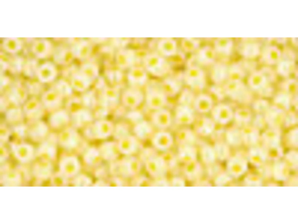 TOHO Glass Seed Bead, Size 11, 2.1mm, Ceylon Lemon Chiffon (Tube)