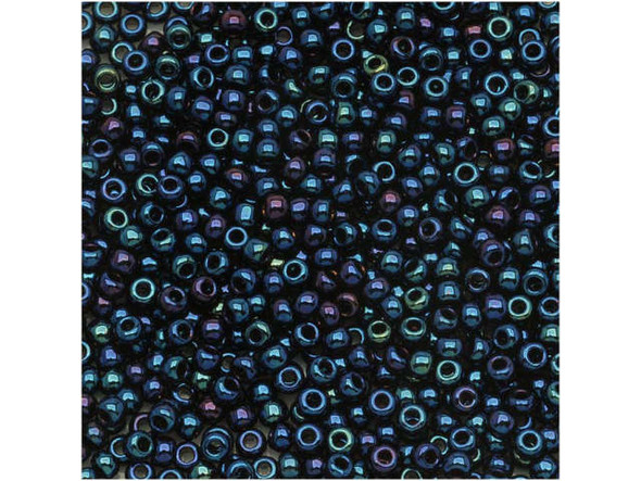 TOHO Glass Seed Bead, Size 11, 2.1mm, Metallic Nebula (Tube)