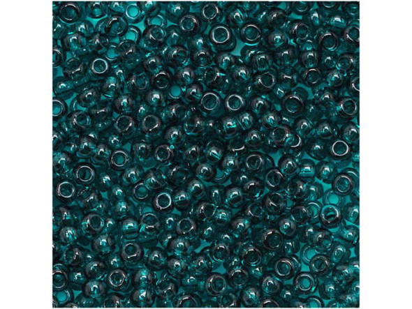 TOHO Glass Seed Bead, Size 11, 2.1mm, Transparent Capri Blue (Tube)