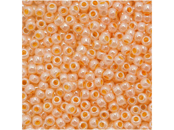 TOHO Glass Seed Bead, Size 11, 2.1mm, Ceylon Apricot (Tube)