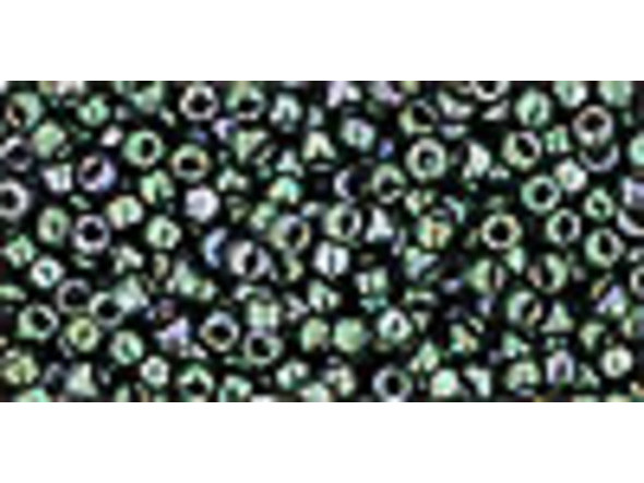 TOHO Glass Seed Bead, Size 11, 2.1mm, Metallic Moss (Tube)