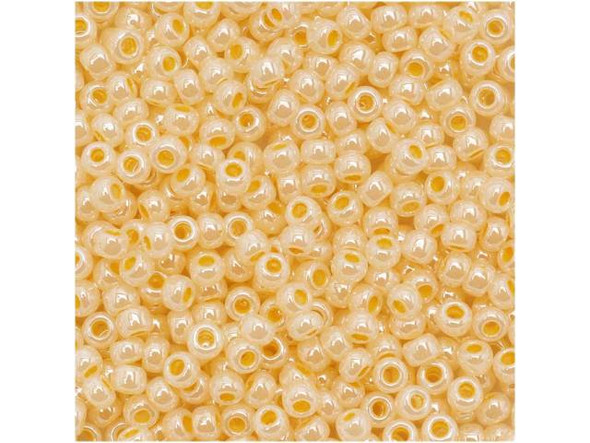 TOHO Glass Seed Bead, Size 11, 2.1mm, Ceylon Custard (Tube)