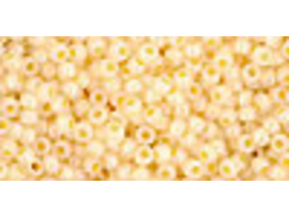 TOHO Glass Seed Bead, Size 11, 2.1mm, Ceylon Custard (Tube)