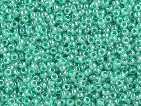 TOHO Glass Seed Bead, Size 11, 2.1mm, Ceylon Lt Sea Green (Tube)