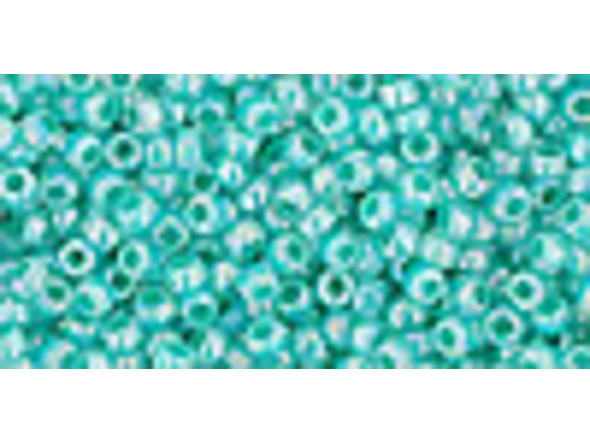 TOHO Glass Seed Bead, Size 11, 2.1mm, Ceylon Lt Sea Green (Tube)