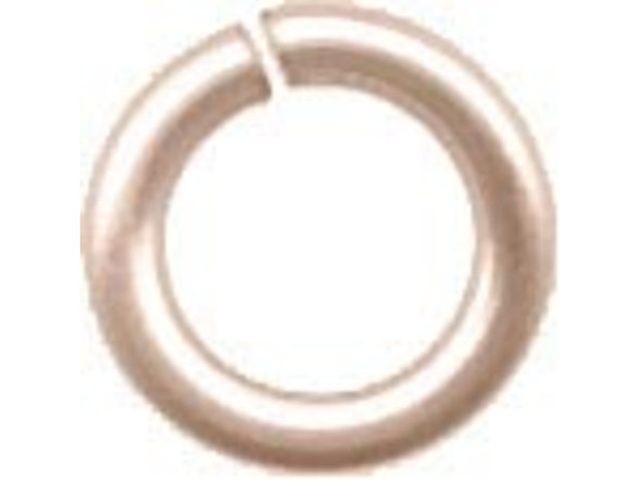 Jump Rings for Chain Maille, Round, Copper, 20ga, 4.6mm OD - Rose Gold Color (ounce)