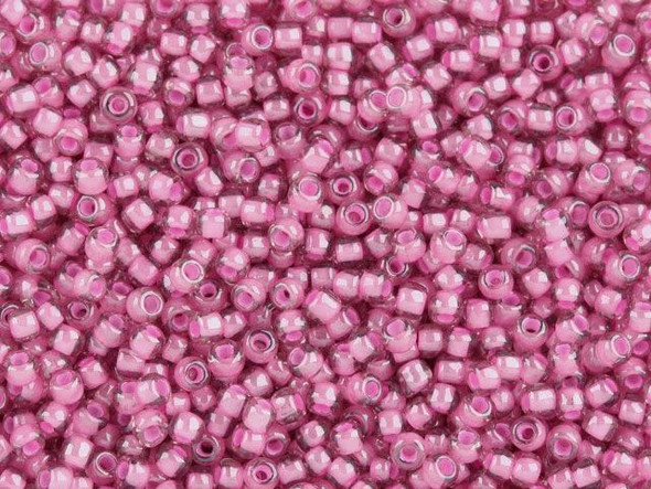 The uniform size and shape of Toho seed beads make them an excellent choice for beadwork and consistently-sized spacers.Toho seed beads are usually colorfast; however, galvanized and silver-lined  beads may fade over time. Protect them from bleach, excessive friction and direct sunlight to keep them looking like new. Seed Bead Facts What are seed beads? Popular, tiny glass beads commonly used for weaving and embellishment.How are they made? Glass is pulled or drawn using a hollow tube, and then   the glass is cut in small pieces. They are sometimes reheated to round   the ends.What's that funny little zero? That zero refers to   the number of aughts, which is a unit used to indicate the size of   small beads. The scale is inverted, so larger numbers of aughts   correspond to smaller beads (i.e. the bigger the number, the smaller   the bead). Size 11 would be 00000000000, but since that takes up too much   room, it is abbreviated to 110.  See Related Products links (below) for similar items and additional jewelry-making supplies that are often used with this item. 