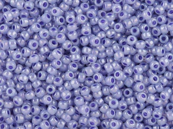 TOHO Glass Seed Bead, Size 11, 2.1mm, Ceylon Virginia Bluebell (Tube)