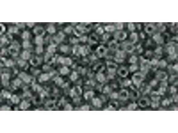 TOHO Glass Seed Bead, Size 11, 2.1mm, Transparent Gray (Tube)