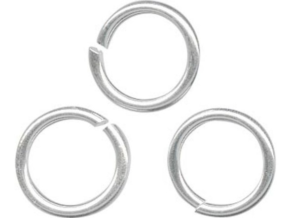Sterling Silver Jump Ring, Round - 6mm, 20.5-gauge (10 Pieces)