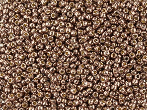 TOHO Glass Seed Bead, Size 11, 2.1mm, PermaFinish - Galvanized Mauve (Tube)