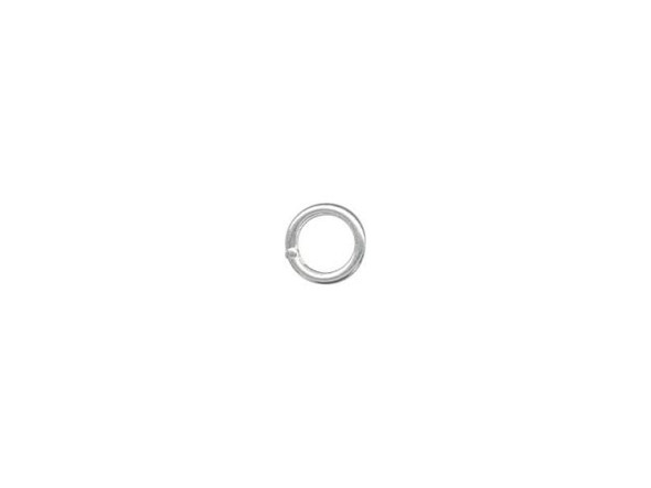 Sterling Silver Jump Ring, Round, Soldered - 4mm, 22-gauge (10 Pieces)
