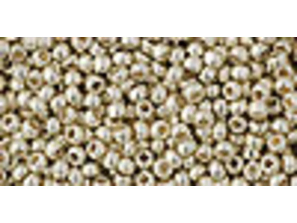 The uniform size and shape of Toho seed beads make them an excellent choice for beadwork and consistently-sized spacers.Toho seed beads are usually colorfast; however, galvanized and silver-lined  beads may fade over time. Protect them from bleach, excessive friction and direct sunlight to keep them looking like new. Seed Bead Facts What are seed beads? Popular, tiny glass beads commonly used for weaving and embellishment.How are they made? Glass is pulled or drawn using a hollow tube, and then   the glass is cut in small pieces. They are sometimes reheated to round   the ends.What's that funny little zero? That zero refers to   the number of aughts, which is a unit used to indicate the size of   small beads. The scale is inverted, so larger numbers of aughts   correspond to smaller beads (i.e. the bigger the number, the smaller   the bead). Size 11 would be 00000000000, but since that takes up too much   room, it is abbreviated to 110.  See Related Products links (below) for similar items and additional jewelry-making supplies that are often used with this item. 