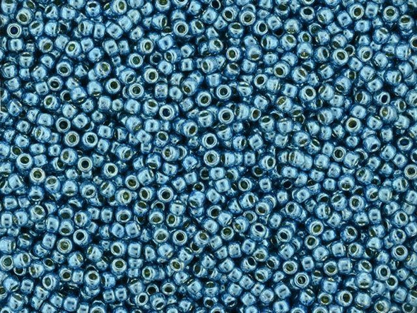 The uniform size and shape of Toho seed beads make them an excellent choice for beadwork and consistently-sized spacers.Toho seed beads are usually colorfast; however, galvanized and silver-lined  beads may fade over time. Protect them from bleach, excessive friction and direct sunlight to keep them looking like new. Seed Bead Facts What are seed beads? Popular, tiny glass beads commonly used for weaving and embellishment.How are they made? Glass is pulled or drawn using a hollow tube, and then   the glass is cut in small pieces. They are sometimes reheated to round   the ends.What's that funny little zero? That zero refers to   the number of aughts, which is a unit used to indicate the size of   small beads. The scale is inverted, so larger numbers of aughts   correspond to smaller beads (i.e. the bigger the number, the smaller   the bead). Size 11 would be 00000000000, but since that takes up too much   room, it is abbreviated to 110.  See Related Products links (below) for similar items and additional jewelry-making supplies that are often used with this item. 