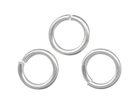 Sterling Silver Jump Ring, Round - 7mm, 18-gauge (10 Pieces)