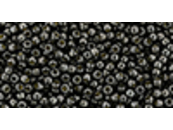 TOHO Glass Seed Bead, Size 11, 2.1mm, Permafinish - Galvanized Cool Gray (Tube)