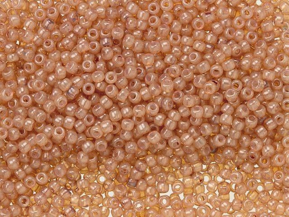 TOHO Glass Seed Bead, Size 11, 2.1mm, HYBRID ColorTrends: Milky - Hazelnut (Tube)