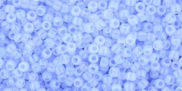 TOHO Glass Seed Bead, Size 11, 2.1mm, HYBRID ColorTrends: Milky - Airy Blue (tube)