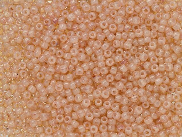 TOHO Glass Seed Bead, Size 11, 2.1mm, HYBRID ColorTrends: Milky - Warm Taupe (Tube)