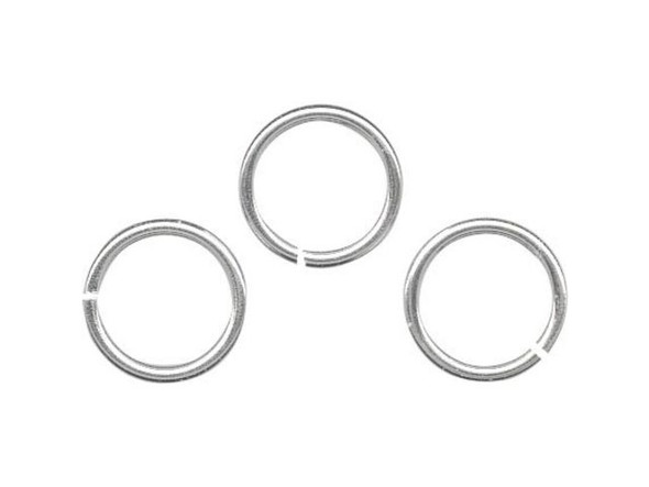 Sterling Silver Jump Ring, Round - 6mm, 22-gauge (10 Pieces)