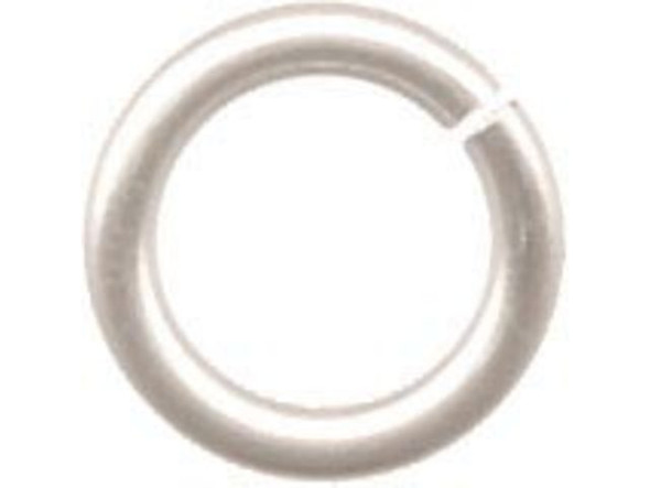 Jump Rings for Chain Maille, Round, Copper, 18ga, 6.6mm OD - Silver Color (ounce)