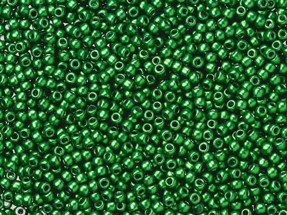 TOHO Glass Seed Bead, Size 11, 2.1mm, HYBRID ColorTrends: Metallic - Kale (Tube)