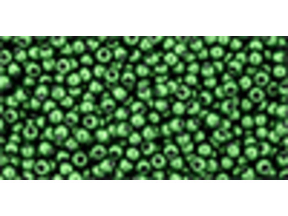 TOHO Glass Seed Bead, Size 11, 2.1mm, HYBRID ColorTrends: Metallic - Kale (Tube)