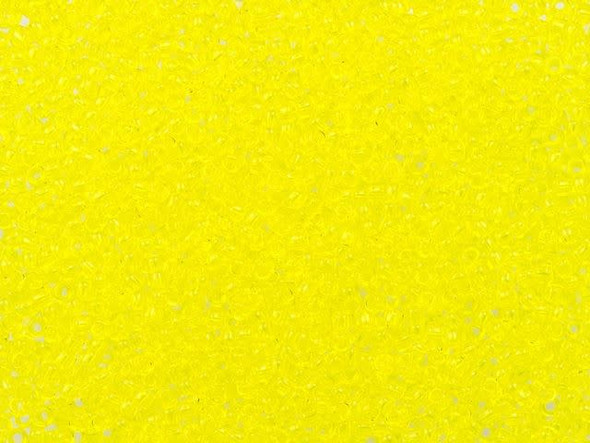 TOHO Glass Seed Bead, Size 15, 1.5mm, Transparent Lemon (Tube)